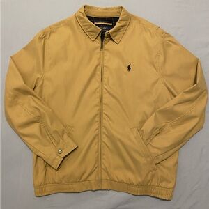Polo Ralph Lauren Men’s Bi-Swing Jacket Windbreaker Khaki Tan Brown Large